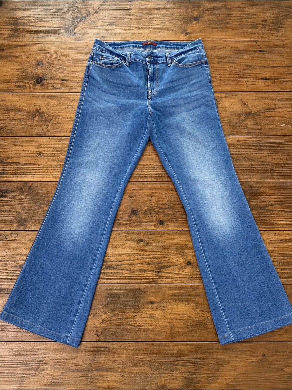 7 For All Mankind Kimmie Bootcut Jeans Women’s 32x30 Medium Wash Stretch Denim